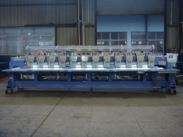 9 Needle 12 Head Embroidery Machine , Commercial Monogramming Machine